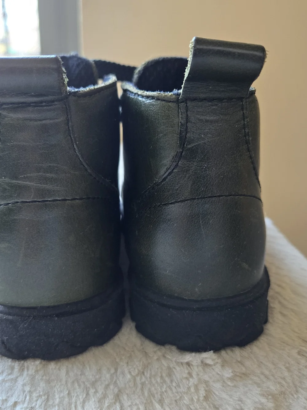 Stride Rite Kids Olive Green Lace-Up Ankle Boots